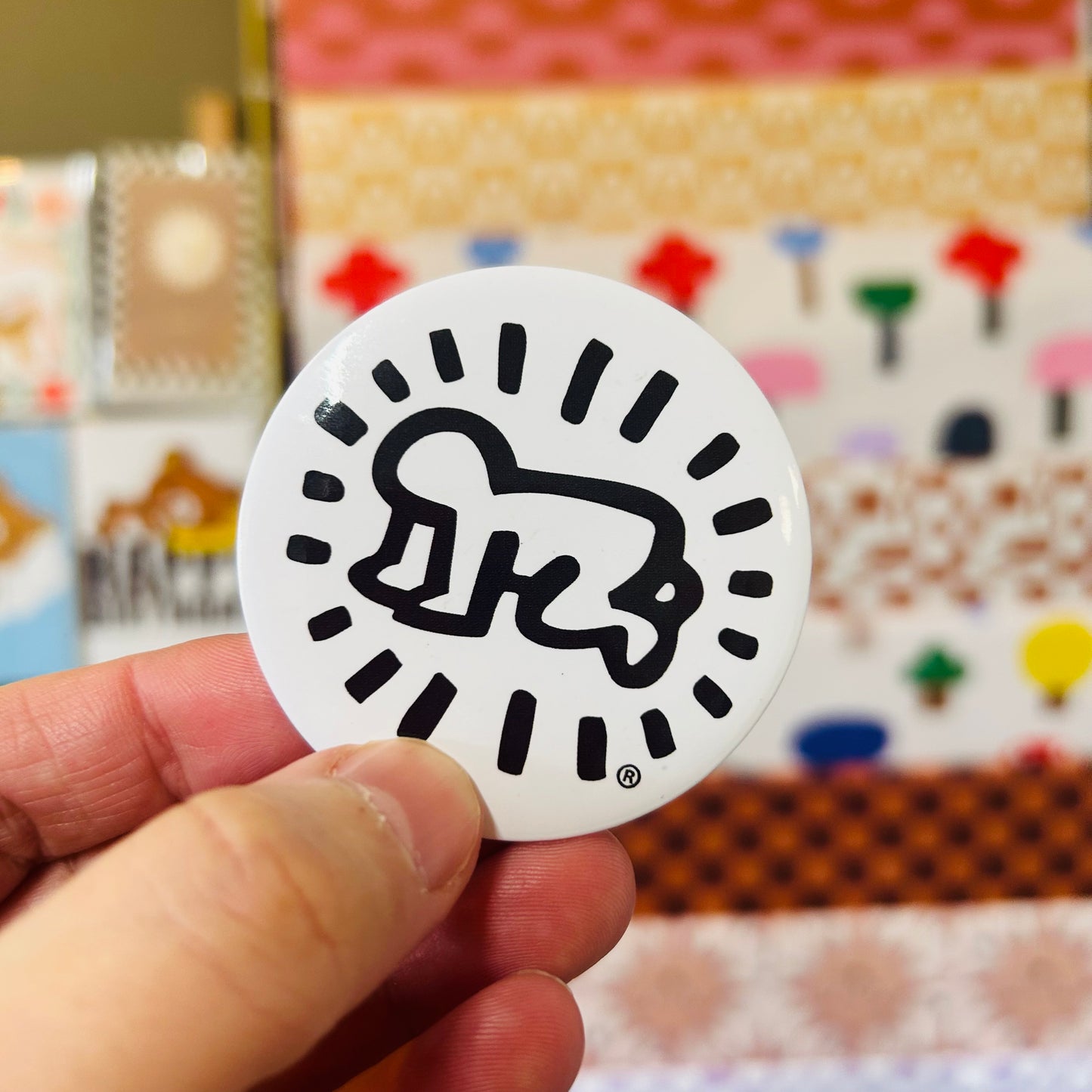 Keith Haring - Radiant baby round magnet