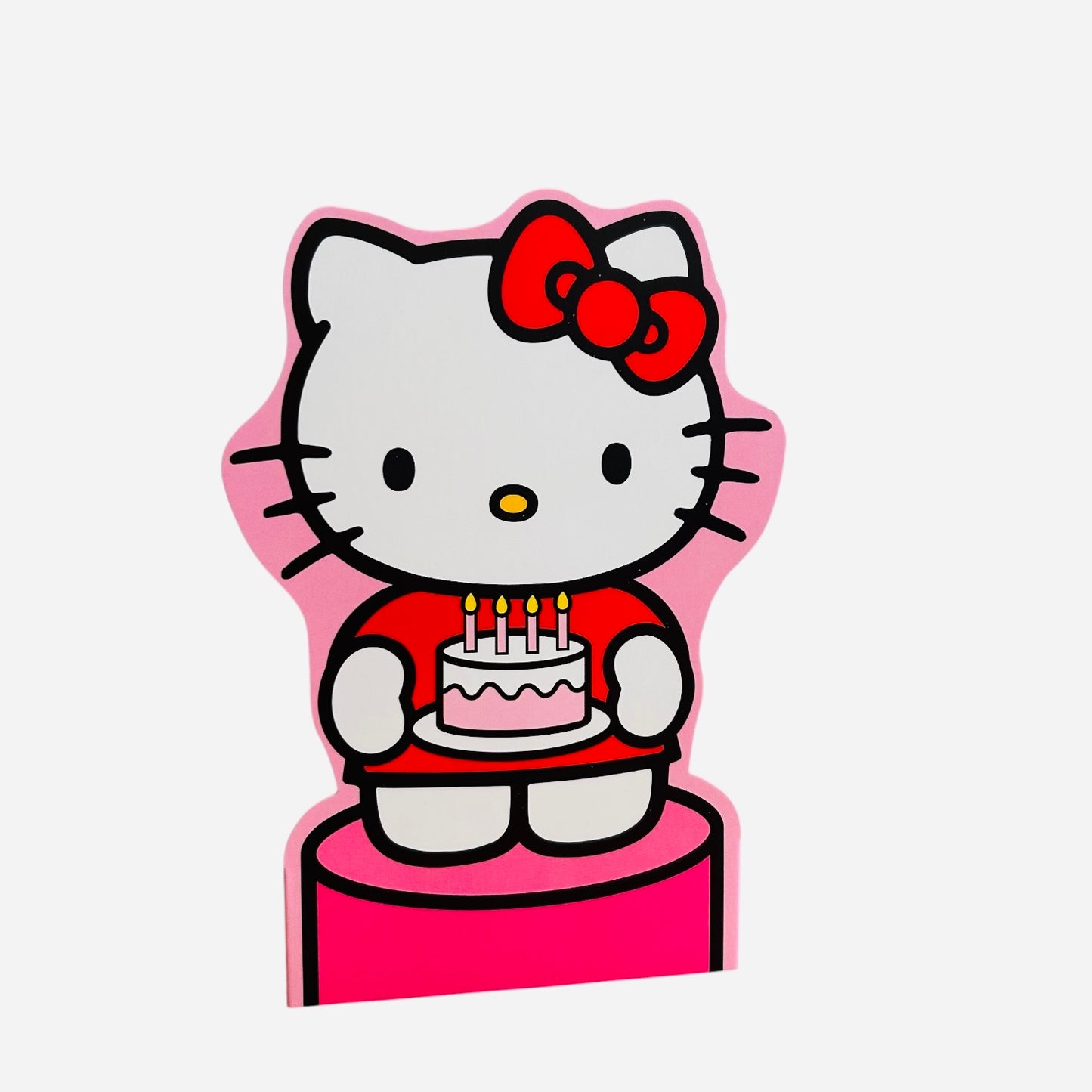 Hello Kitty Birthday Cake Standing Birthday Card