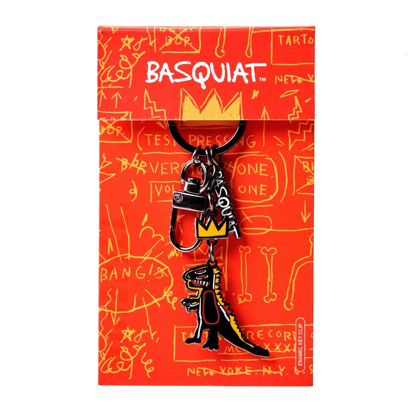 Michel Basquiat Crowned T-Rex Keyring