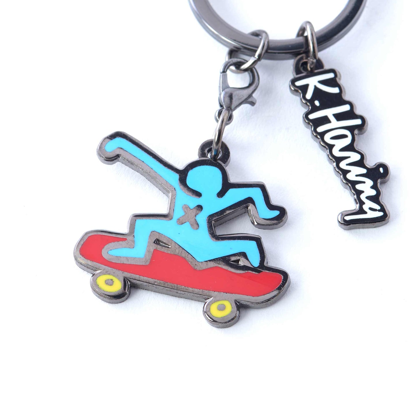 Keith Haring Skateboarder Keyring