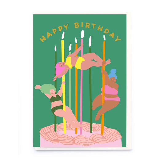 Happy Birthday Dancers Card