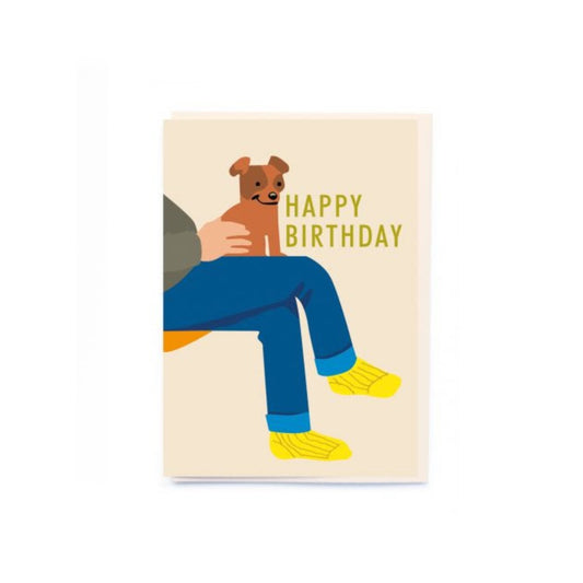 Lap Dog greetings Card