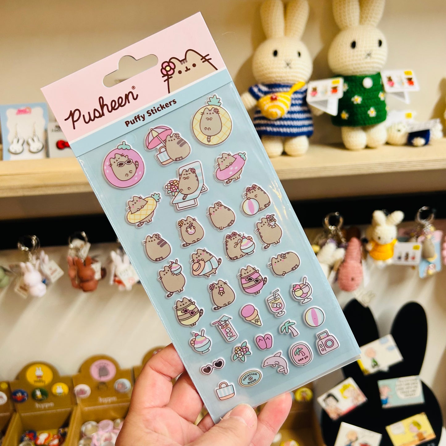Pusheen Tropical Vacation Stickers