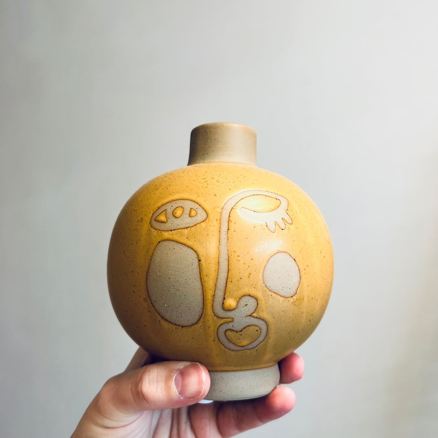 Large Face Candle Holder