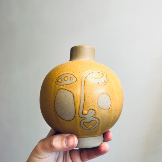 Large Face Candle Holder