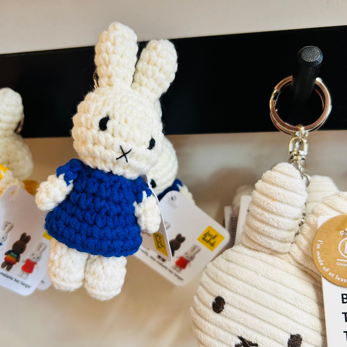 Miffy Crochet Keyring - Blue