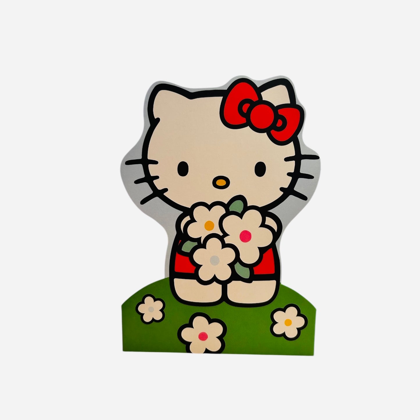 Hello Kitty Flowers Standing Birthday Card