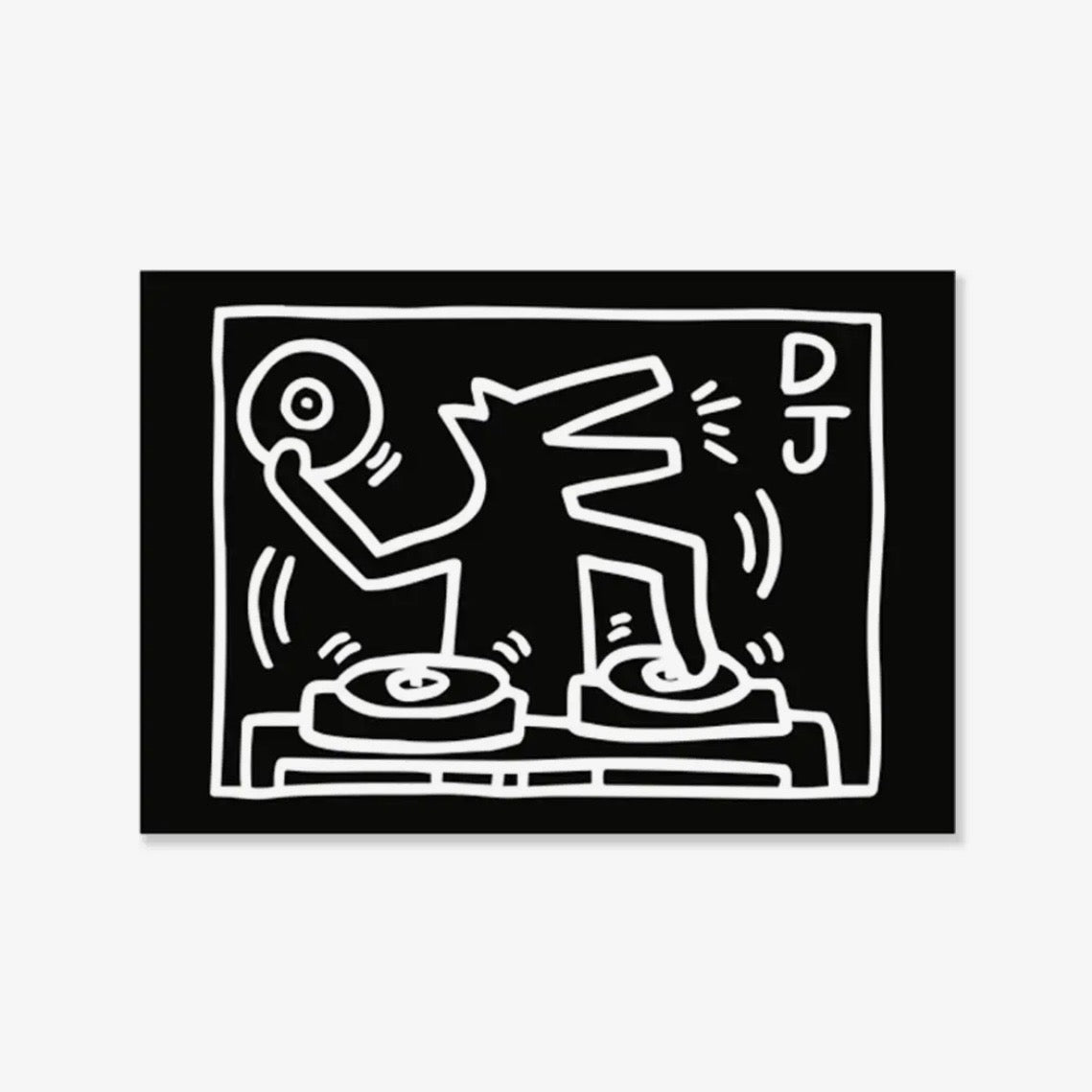 Keith Haring - DJ Dog magnet