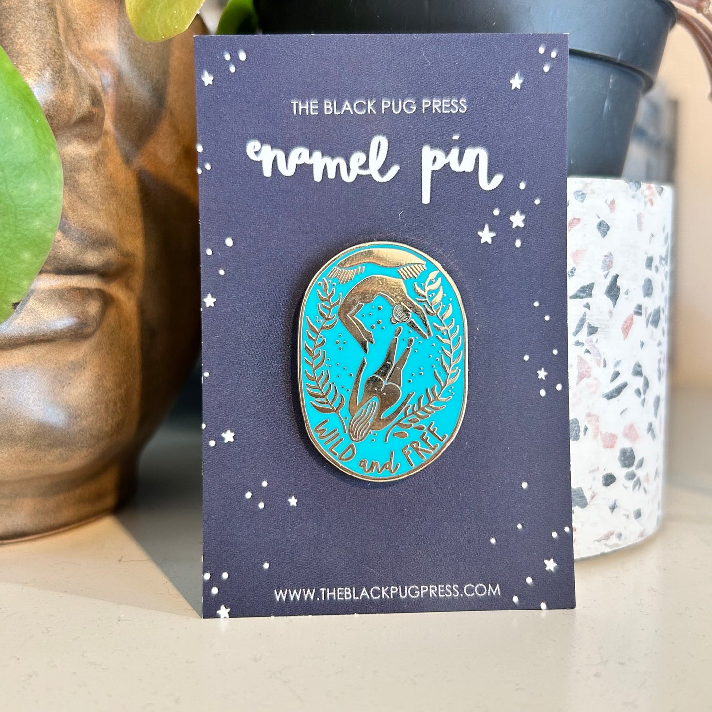 Wild Swimming Enamel Pin