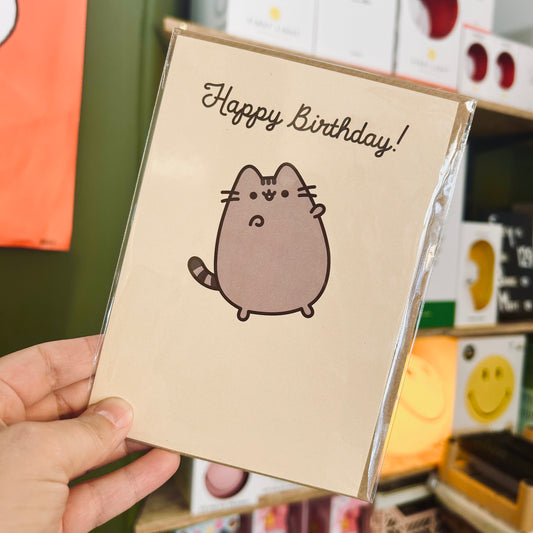 Pusheen Happy Birthday Card
