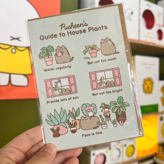Pusheen Guide to House Plants Card