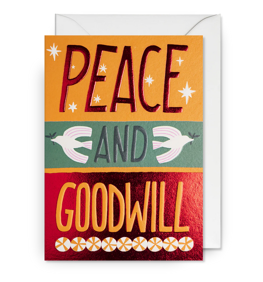 Peace and Goodwill Christmas card