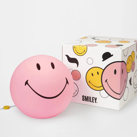 XL Smiley Floor Lamp / Pink