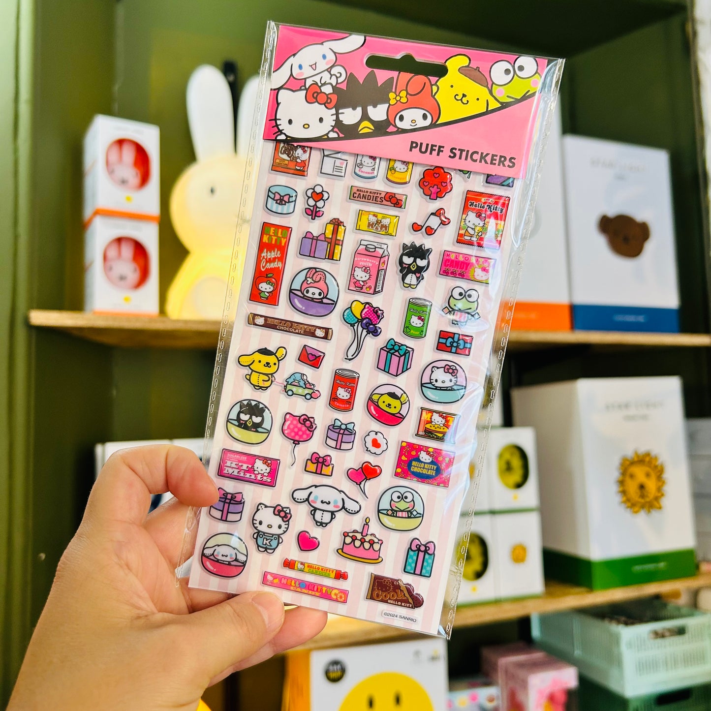 Hello Kitty Puff Stickers