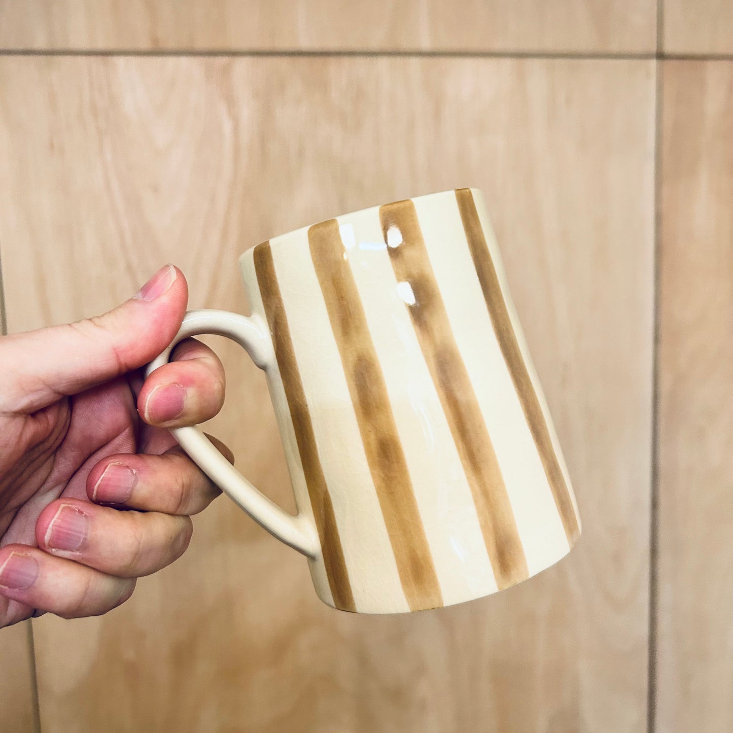 Tall striped Mug