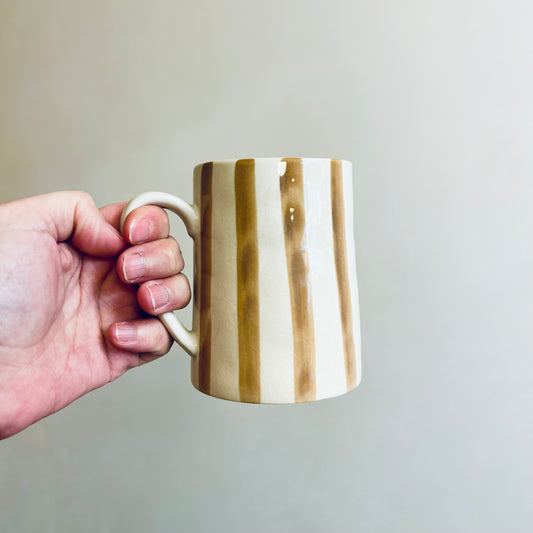 Tall striped Mug