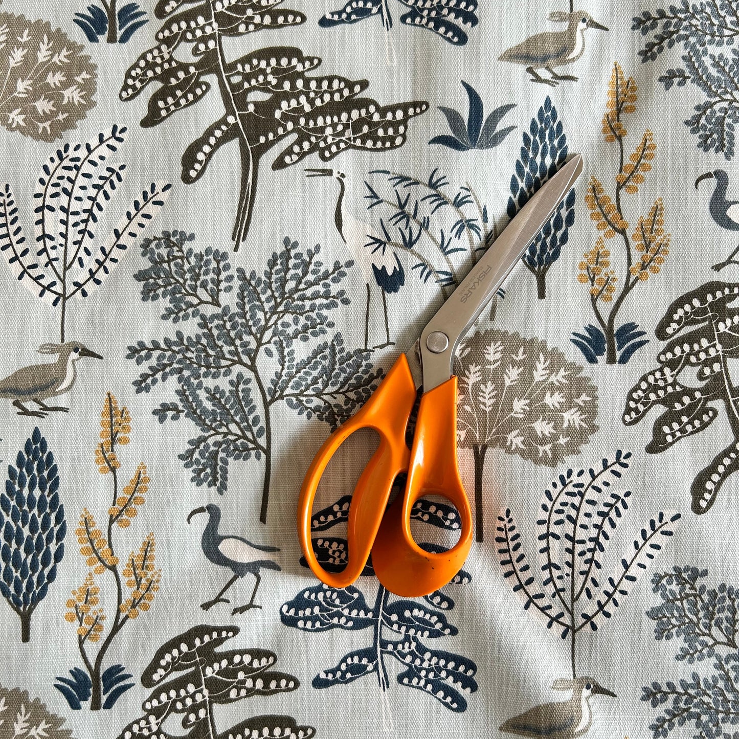 Flora fabric  - Blue P/M