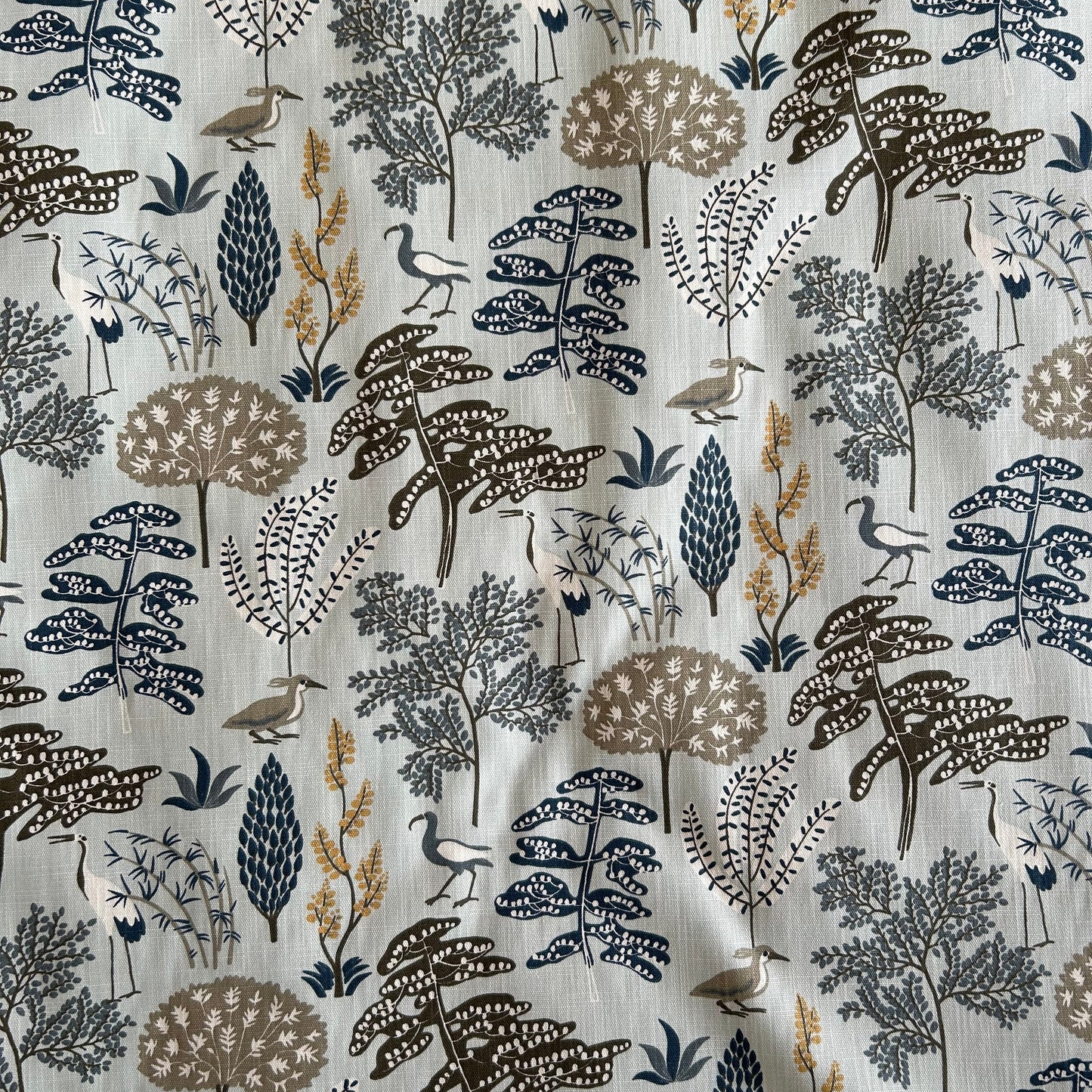 Flora fabric  - Blue P/M