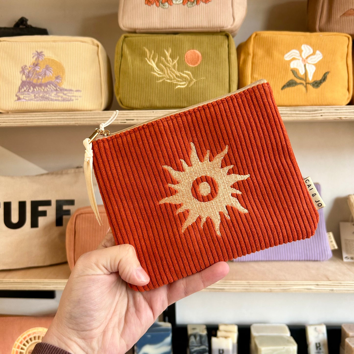 Sun blaze Corduroy Pouch