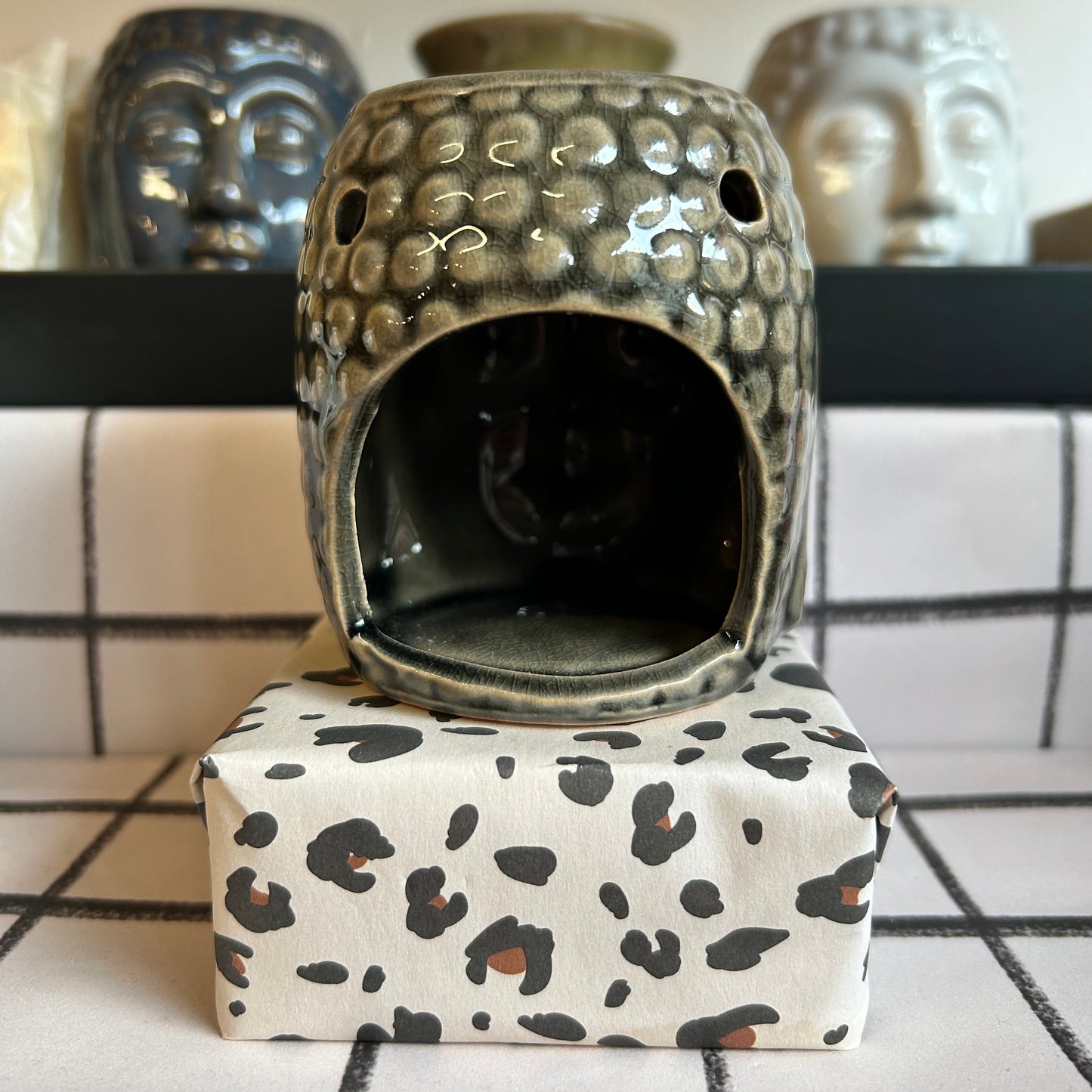 Buddha Oil Burner - Charcoal