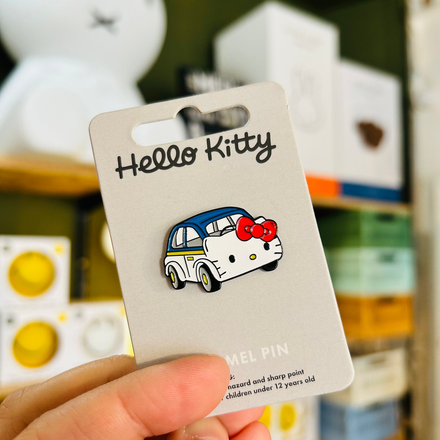 Hello Kitty Car Enamel Pin badge