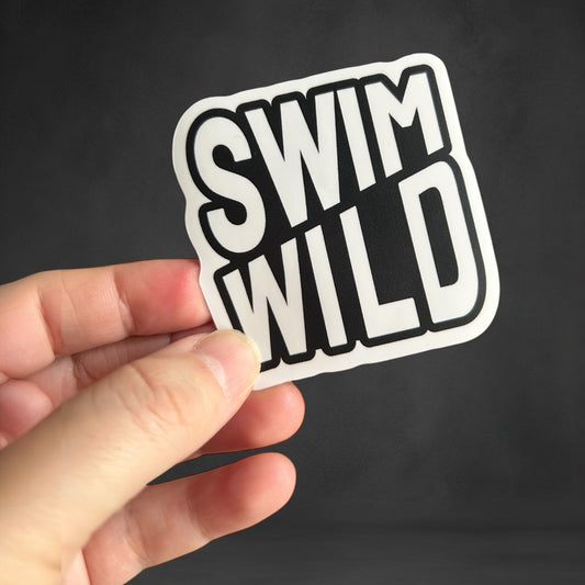 Swim Wild sticker