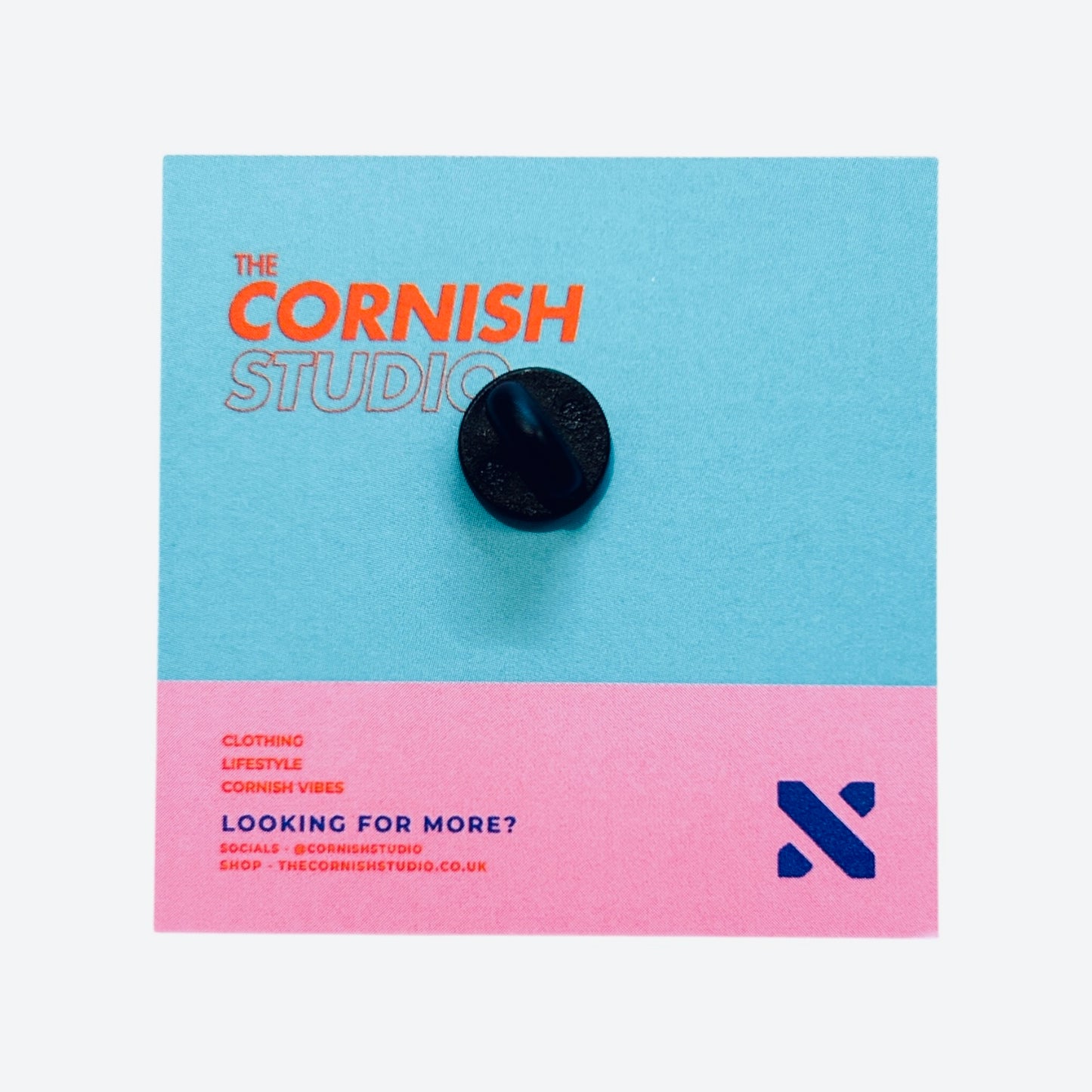 Swim Wild Monochrome Enamal Pin badge