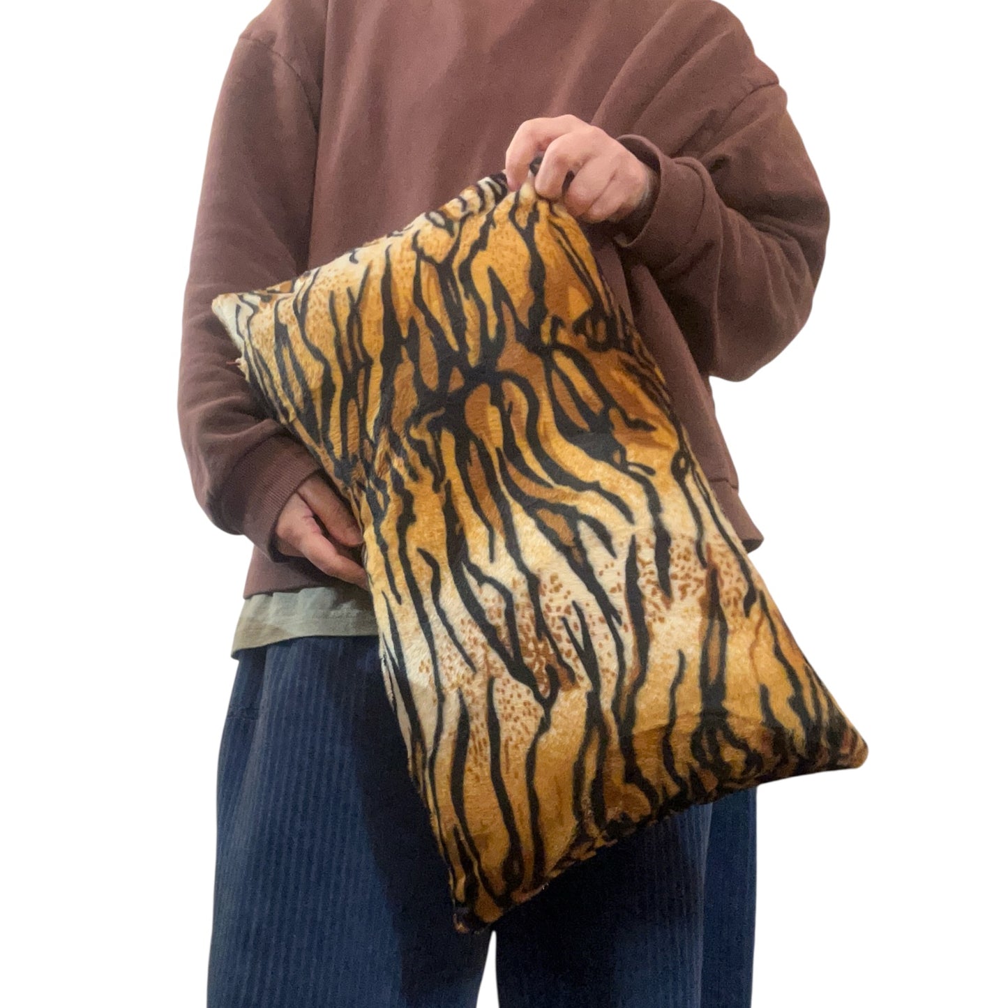 Tiger print cushion