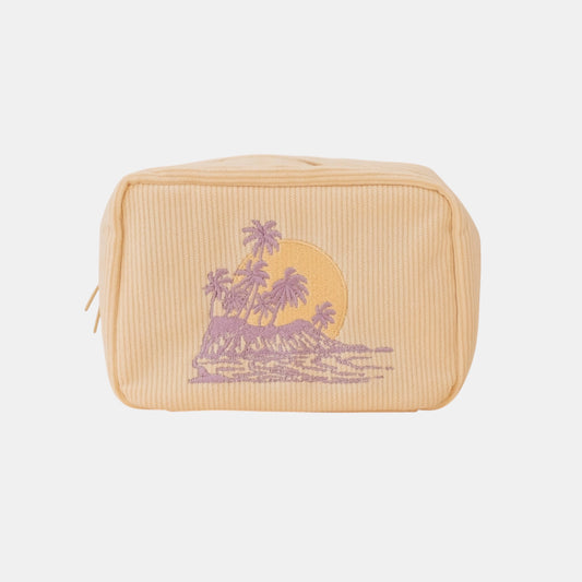 Island Corduroy Makeup Bag