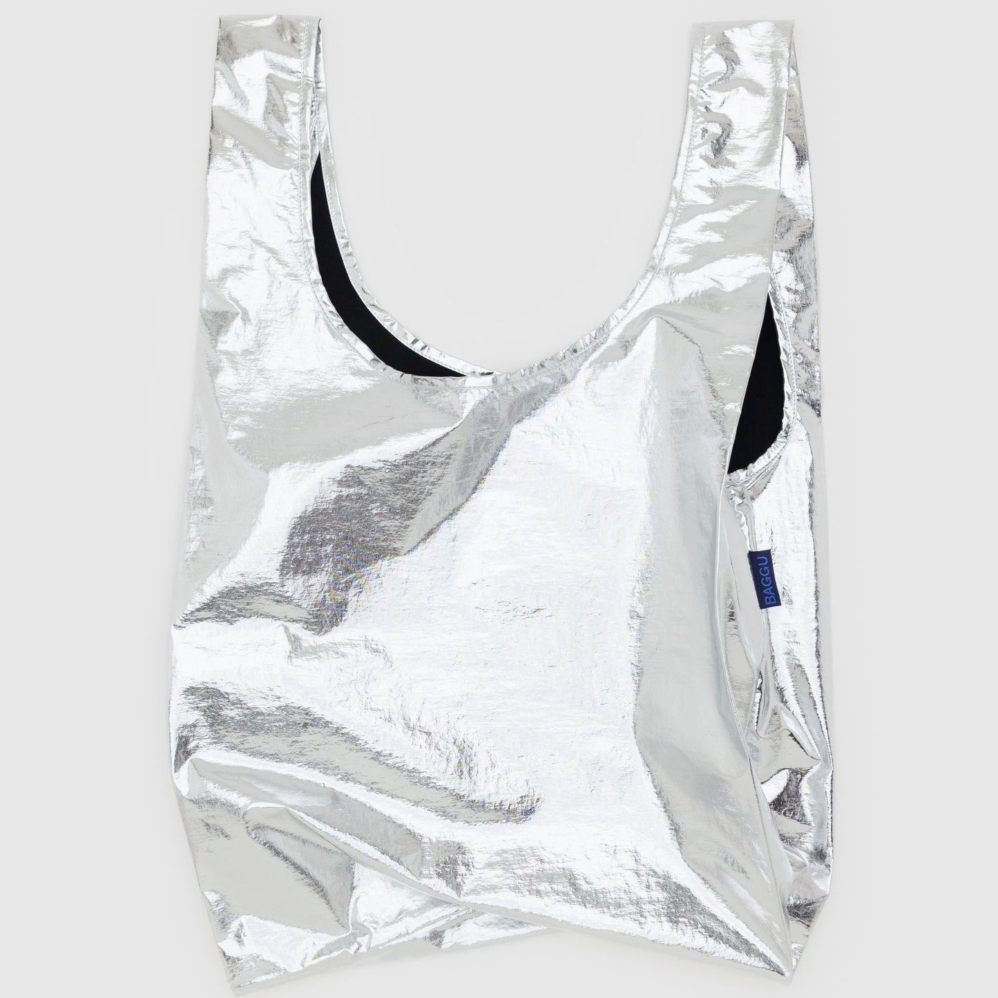 Metallic Silver Reusable Bag