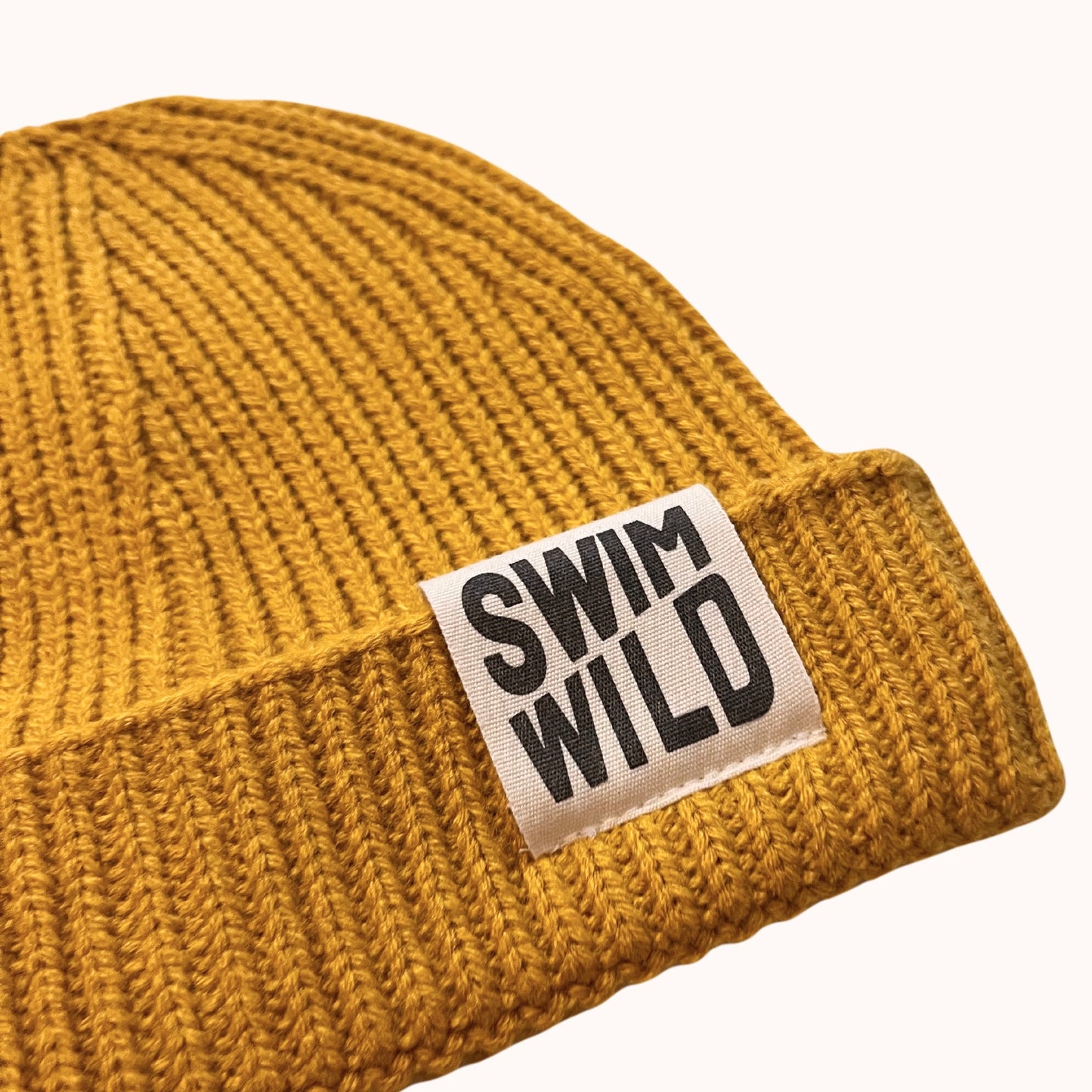 Mustard Fisherman Knit Beanie