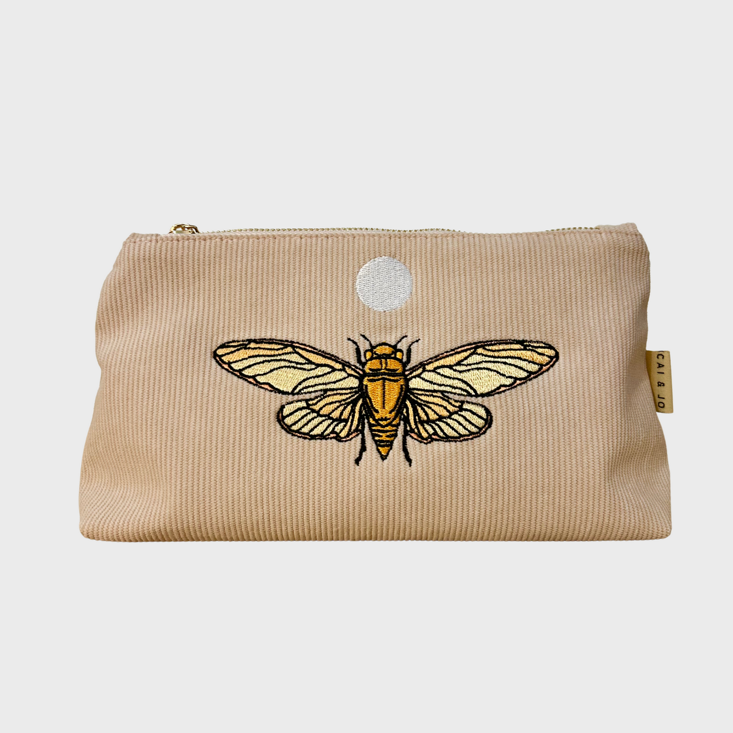 Insect Corduroy wash bag