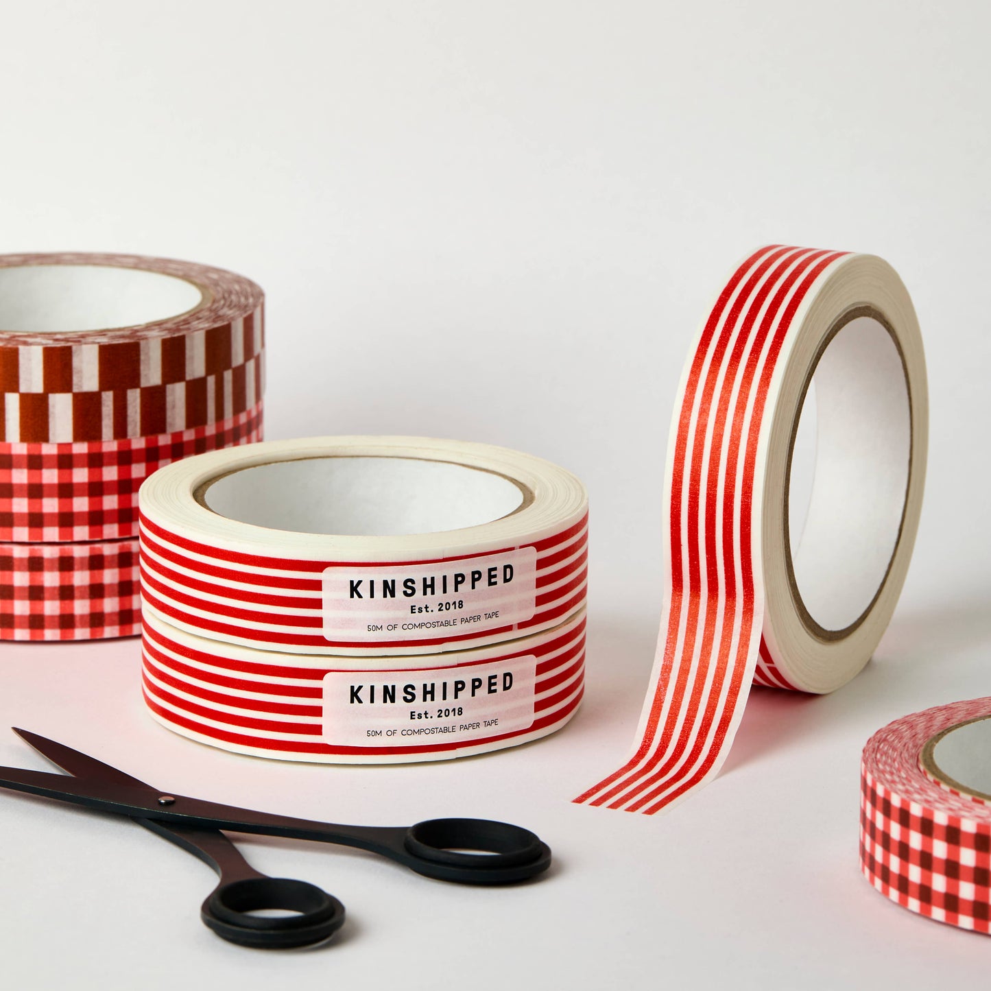 Red Stripe Paper Tape