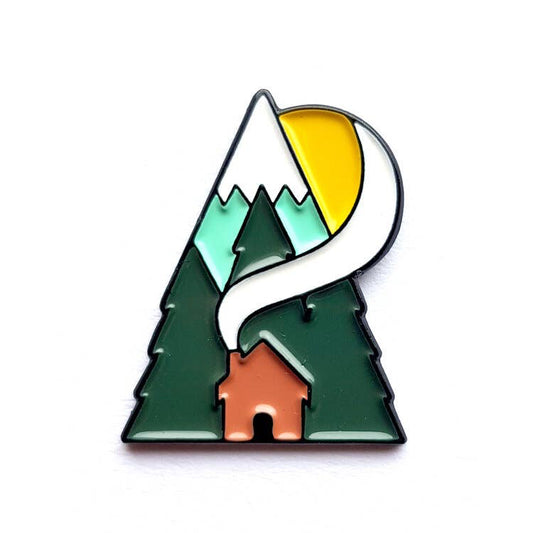 Cabin  Enamel Pin Badge