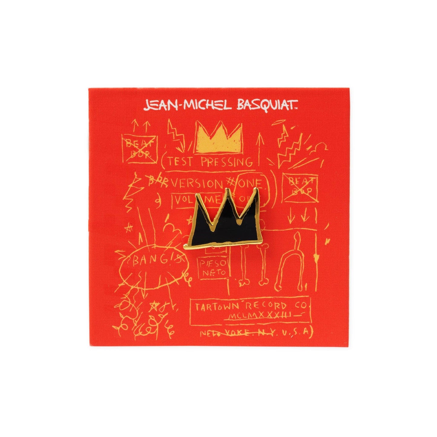 Crown Pin - Black and Gold