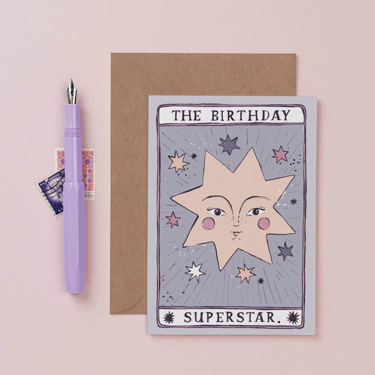 Tarot Superstar Birthday Card