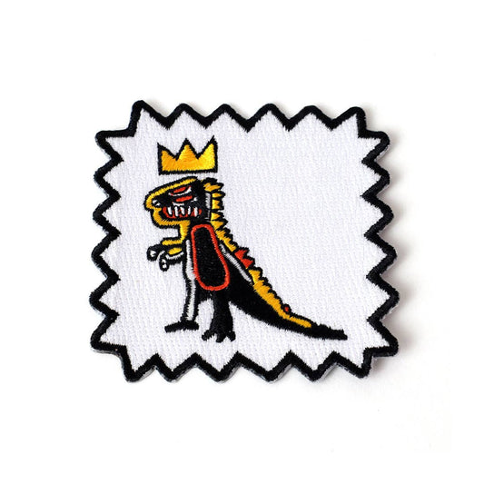 Crowned T-Rex Embroidered Patch
