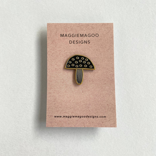 Enamel pin badge - toadstool
