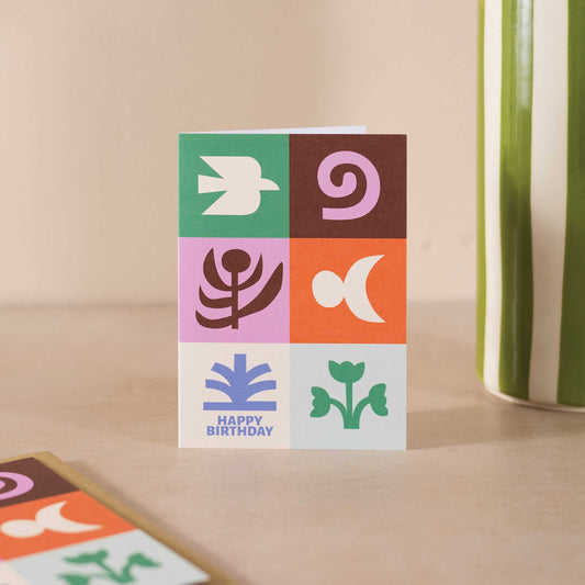 Shapes in Nature  Birthday Card