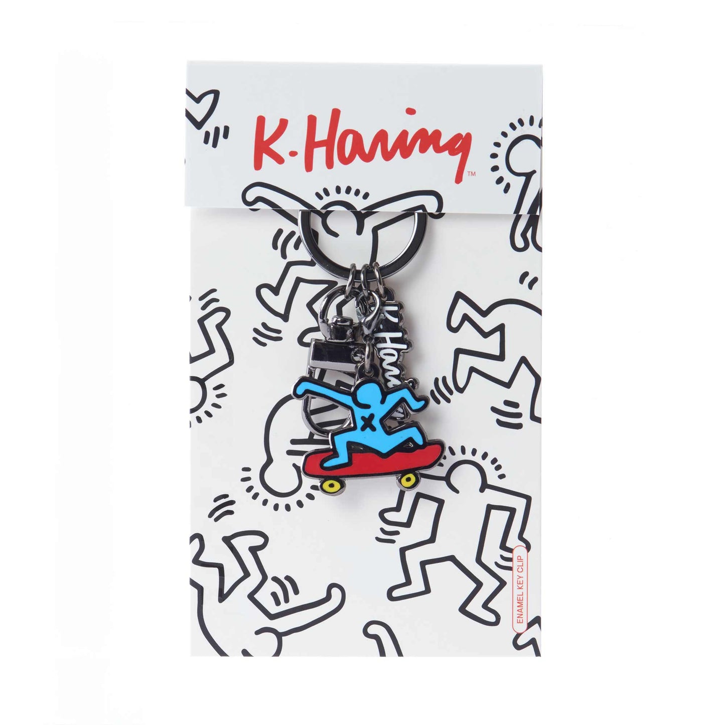 Keith Haring Skateboarder Keyring