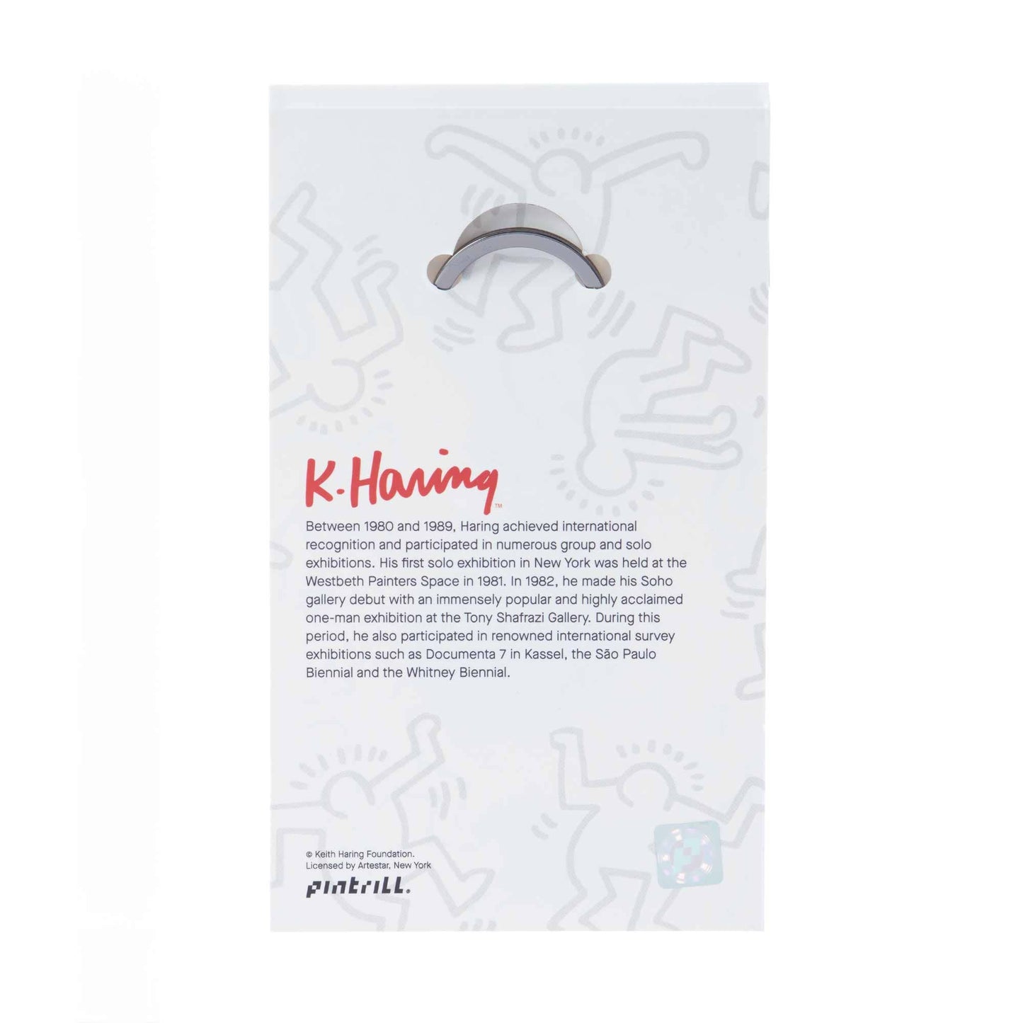 Keith Haring Skateboarder Keyring