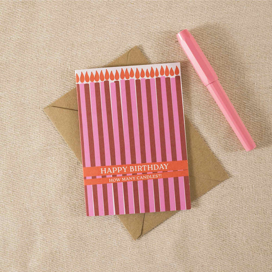 Counting Candles Birthday Card