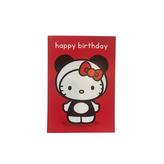 Panda Hello Kitty card