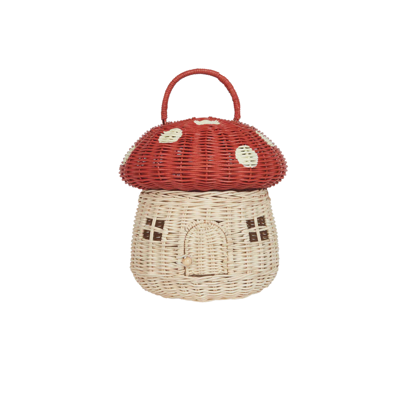 Red Mushroom Basket