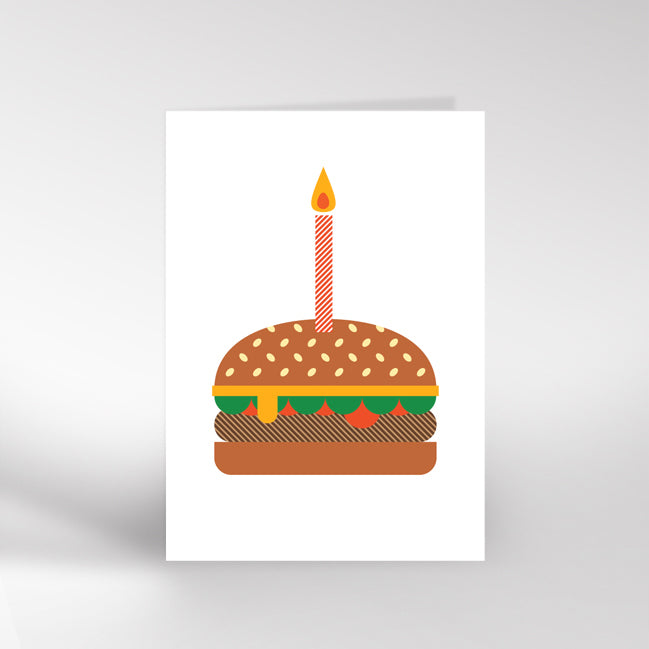 Burger Cake card