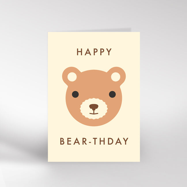 Happy Bear-thday card