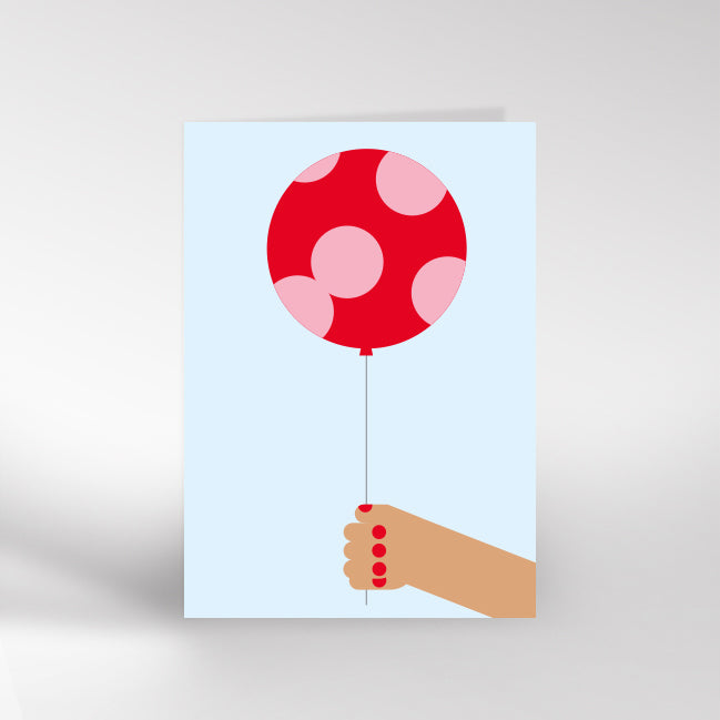 Hand & Balloon Card