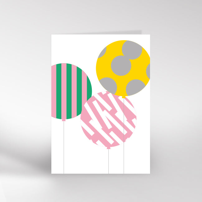Patterned Balloon Card