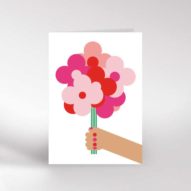 Hand & Flowers card