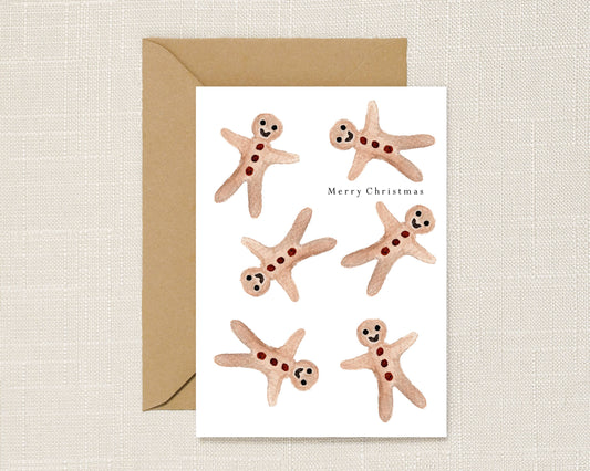 Gingerbread Man Christmas Card